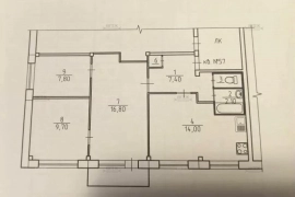 3-к. квартира, 60,9 м², 2/5 эт.