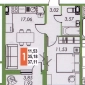 1к 37,1 м2, 5/10 эт., Кречетников Парк