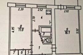 2-к. квартира, 42,9 м², 4/5 эт.