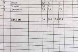 1-к. квартира, 29,1 м², 1/5 эт.