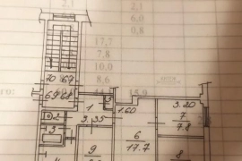 4-к. квартира, 60 м², 5/5 эт.