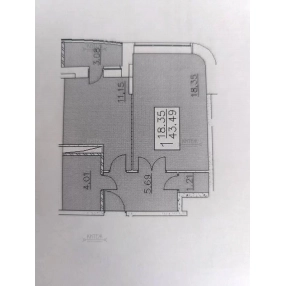 1-к. квартира, 44 м², 16/17 эт.