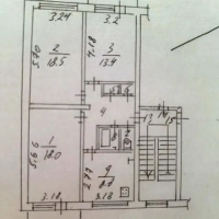 3-к. квартира, 72 м², 5/5 эт.