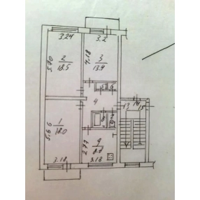 3-к. квартира, 72 м², 5/5 эт.
