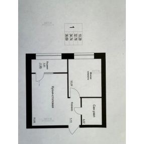 1-к. квартира, 36,7 м², 2/6 эт.