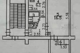 2-к. квартира, 45 м², 1/5 эт.
